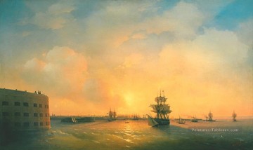  Alexander Peintre - Ivan Aivazovsky kronshtadt fort l’empereur alexander Paysage marin